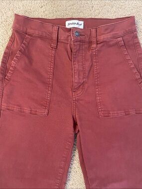 Studio Blue High-Rise Jeans in Rust